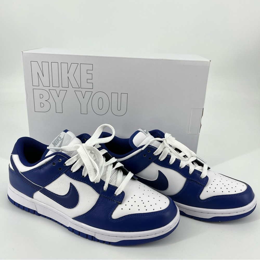Nike Women's Dunk Low — White & Navy